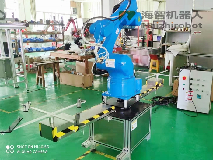 浙江电器喷涂，转台喷粉喷漆机器人项目(图1)